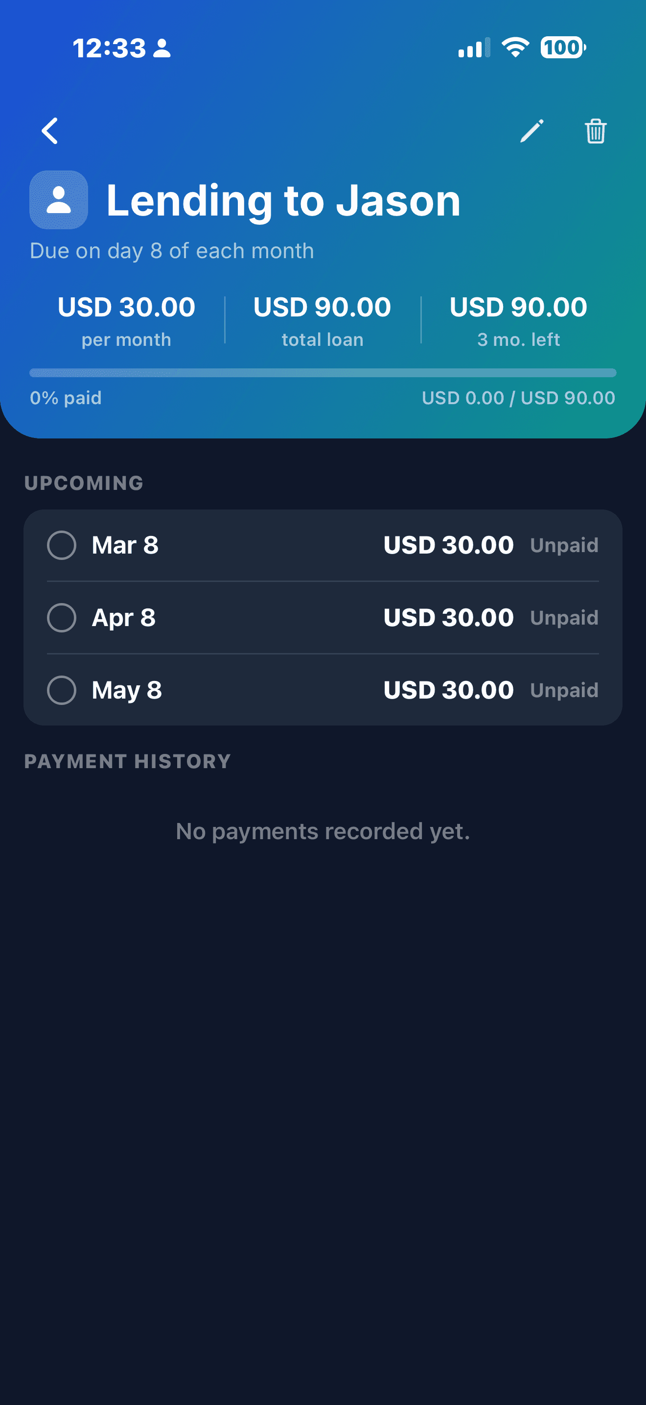 My Loan Reminder screenshot 3