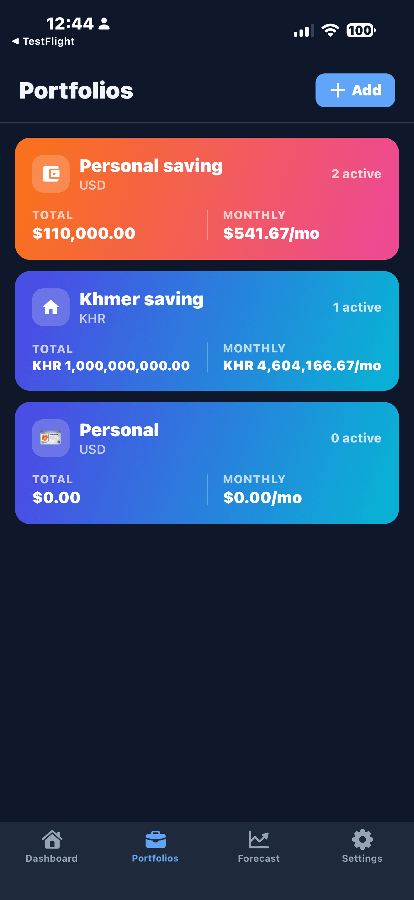 ZenTreasury screenshot 2